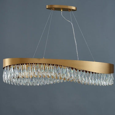 round crystal chandelier